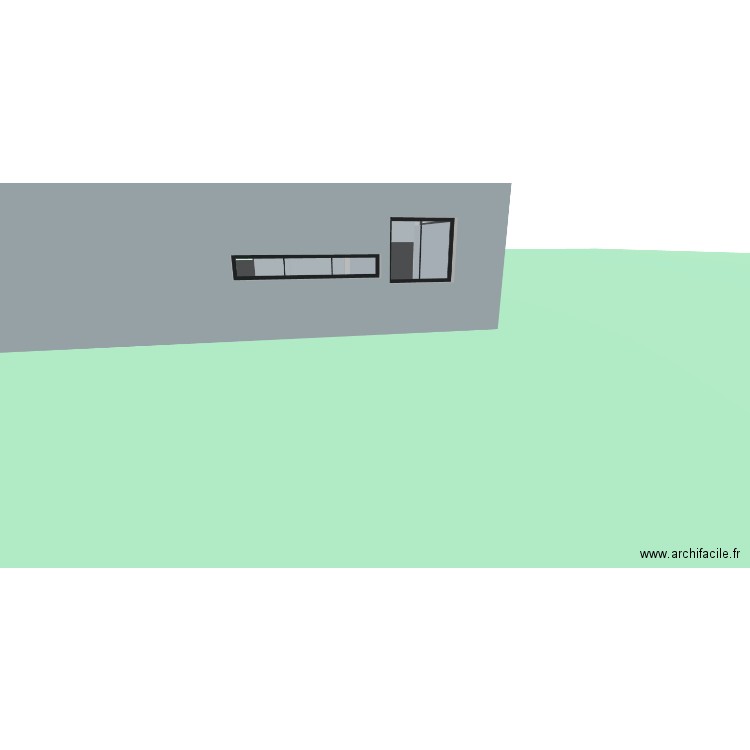 Chalet RDC. Plan de 6 pièces et 131 m2