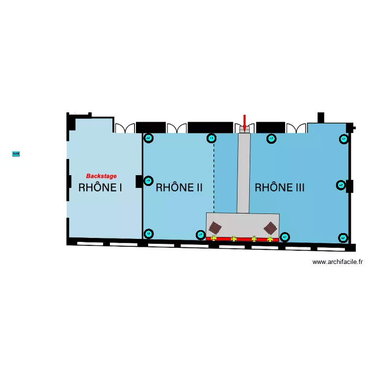 d&eacute;fil&eacute; Mandarin v3. Plan de 