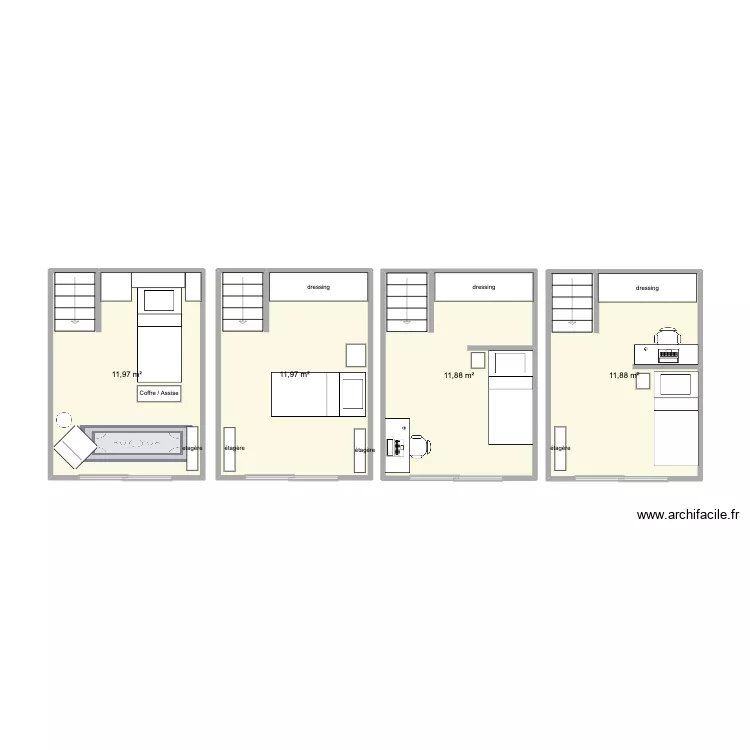 Chambre KIARA. Plan de Chambre KIARA. Plan de