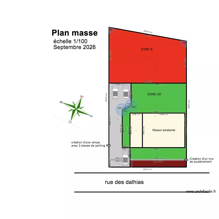 sainte marie. Plan de 7 Pièces et 693 m²
