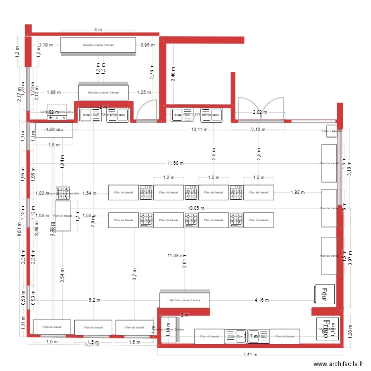 CLASE DE COCINA LA SALLE SIN HOTES. Plan de 0 pièce et 0 m2