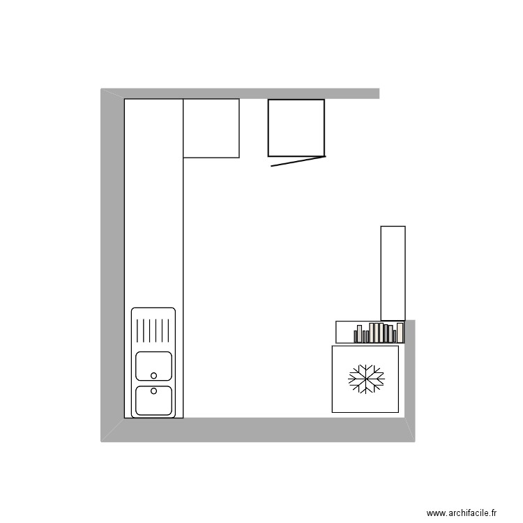 cuisine. Plan de 0 pièce et 0 m2