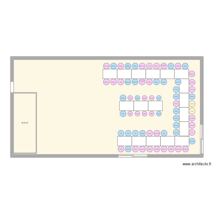 plan nouveau. Plan de 2 pièces et 120 m2
