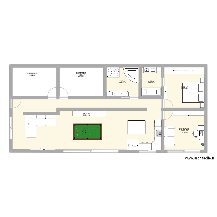 STAN. Plan de 7 pièces et 121 m2