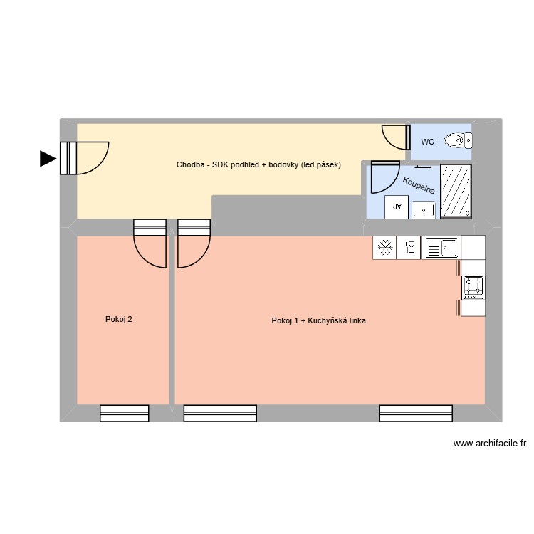 17. listopadu 745, byt 20. Plan de 0 pièce et 0 m2