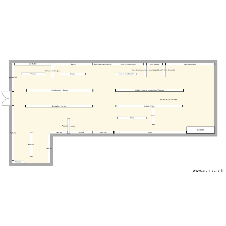 PLAN LGR a compléter. Plan de 1 pièce et 145 m2