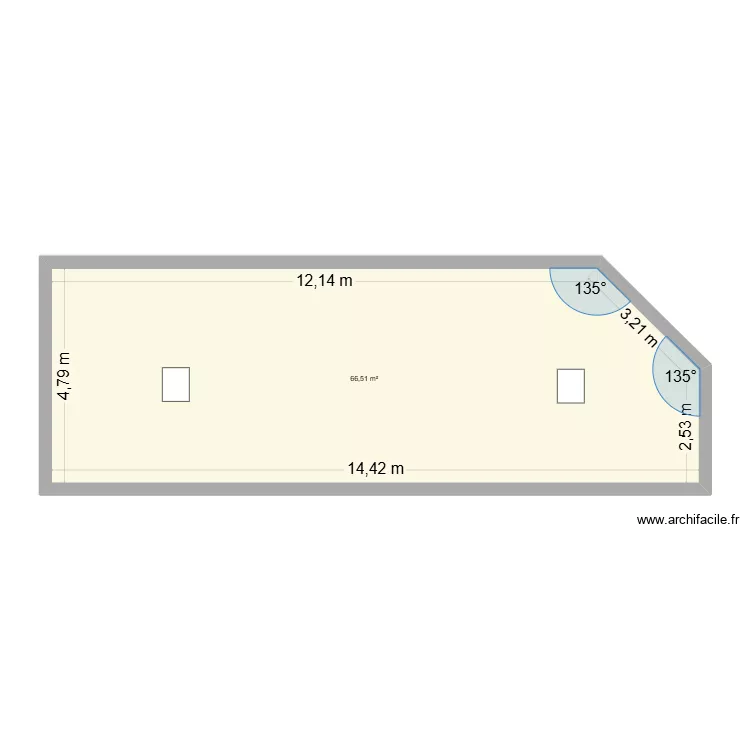 Plan fa&ccedil;ades RDC. Plan de 