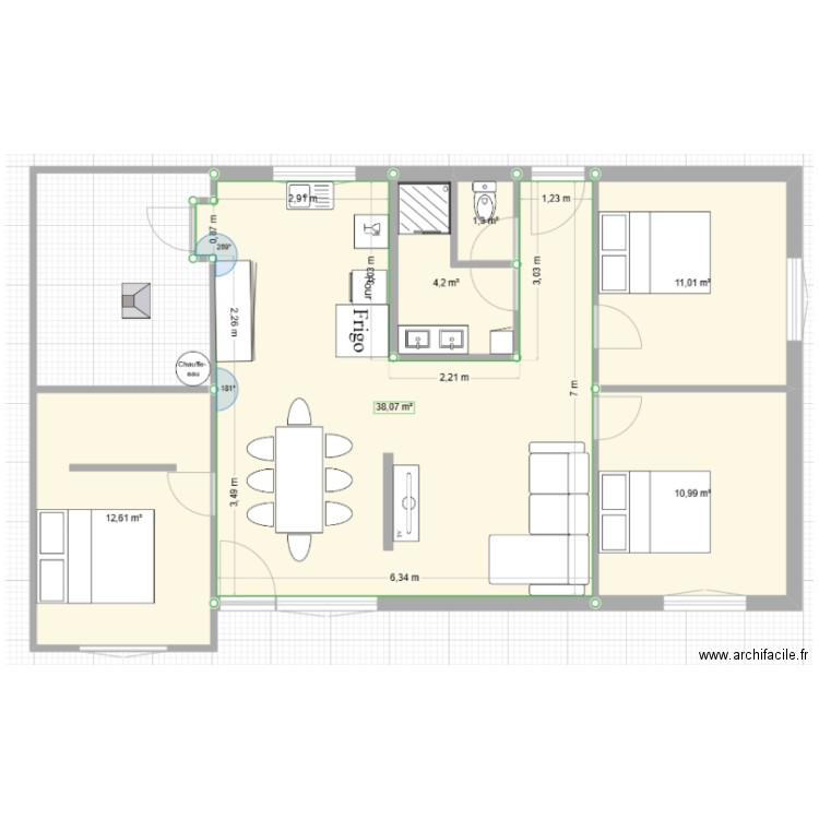 maison rouma 1. Plan de 0 pièce et 0 m2