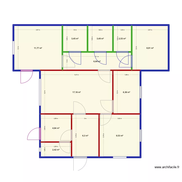 Chevre Trevezel. Plan de 
