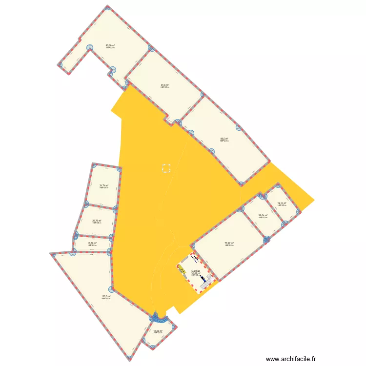 Ebauche Garage Emplacement. Plan de Ebauche Garage Emplacement. Plan de
