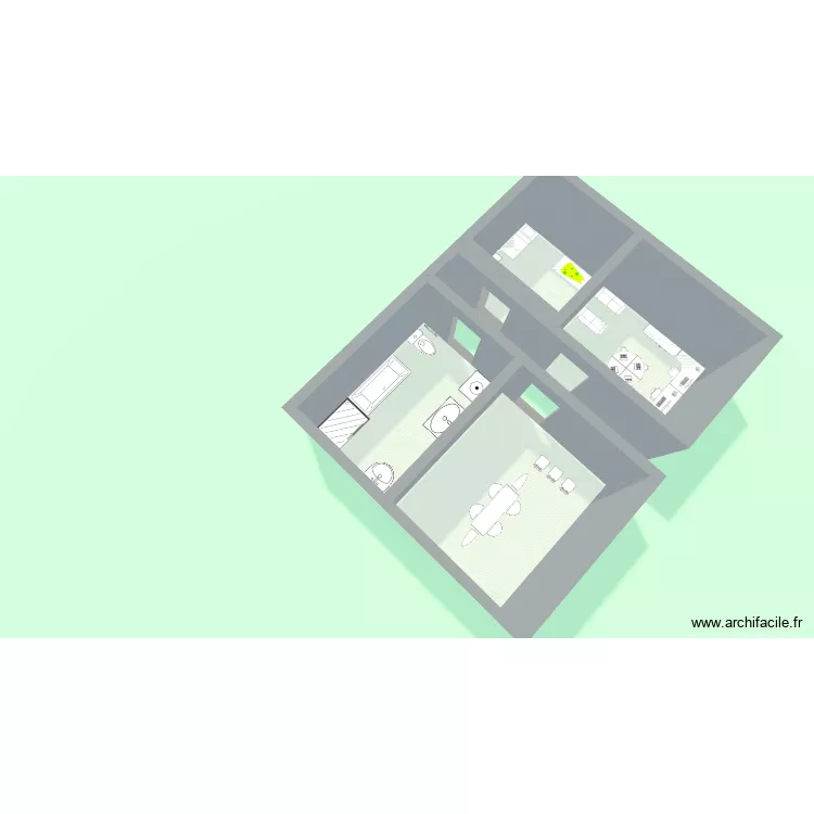 ssss. Plan de 4 et 48 m² ssss. Plan de 4 et 48 m²