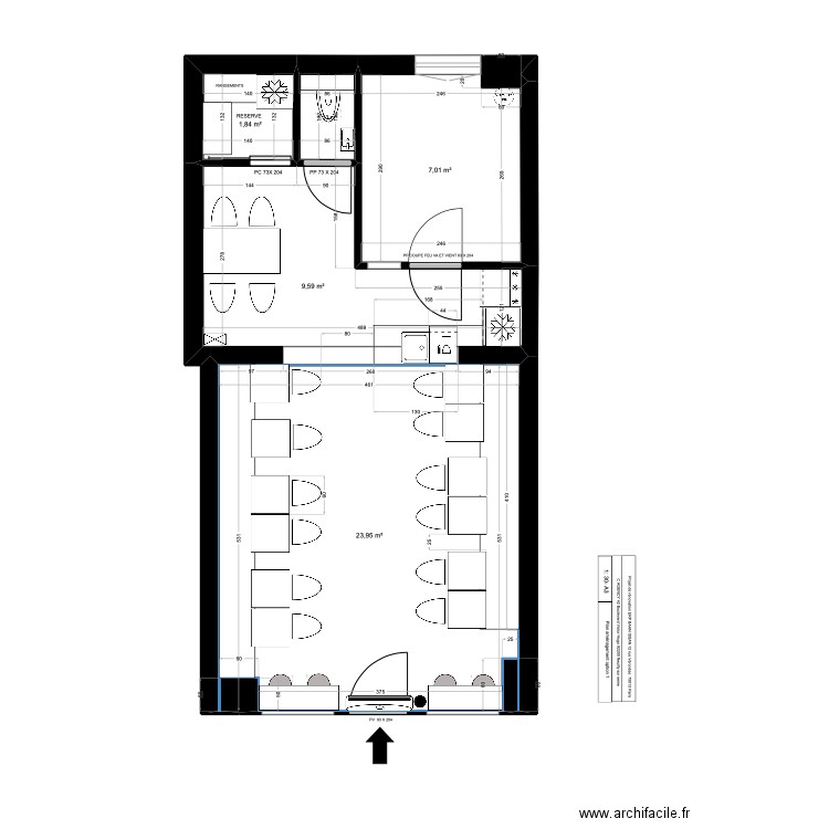 BAAN ISSAN OP 1. Plan de 5 pièces et 44 m2