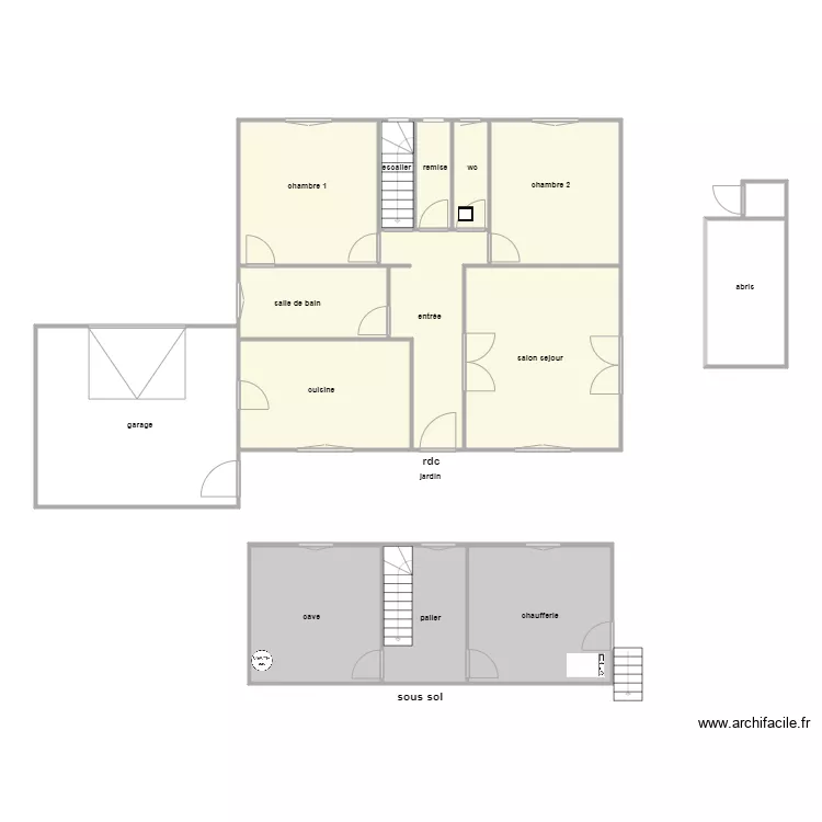 boileau am. Plan de 15 pièces et 170 m²
