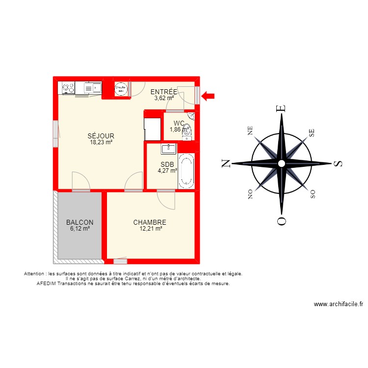 BI 19448 - . Plan de 11 pièces et 60 m2