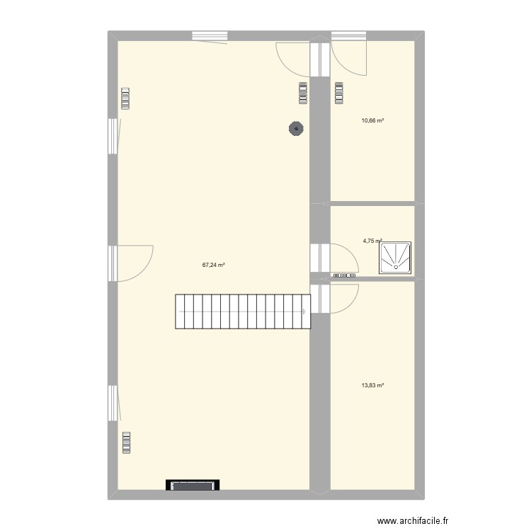 RDC. Plan de 0 pièce et 0 m2
