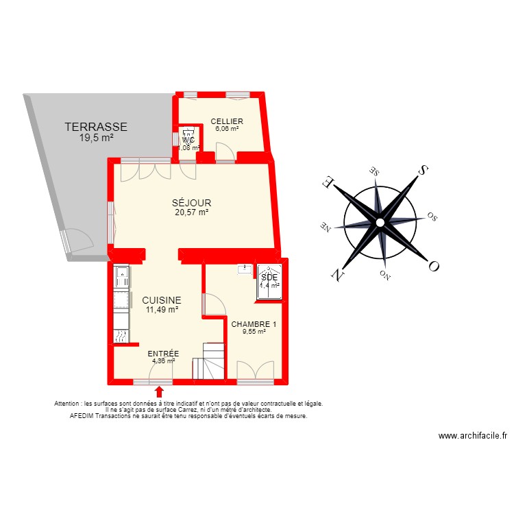 BI 16626. Plan de 0 pièce et 0 m2