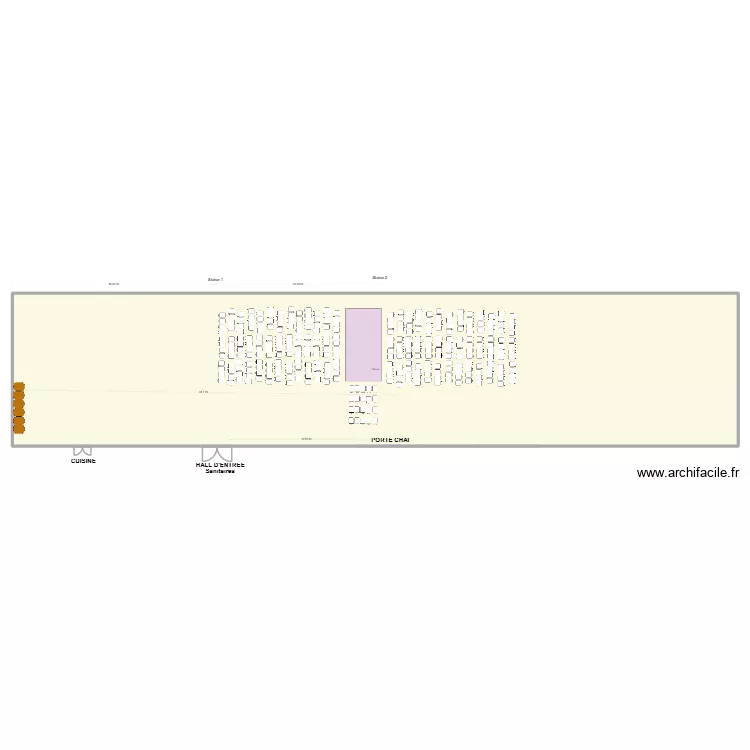 GRANDE SALLE QUINTESSENCE. Plan de 1  et 751 m²