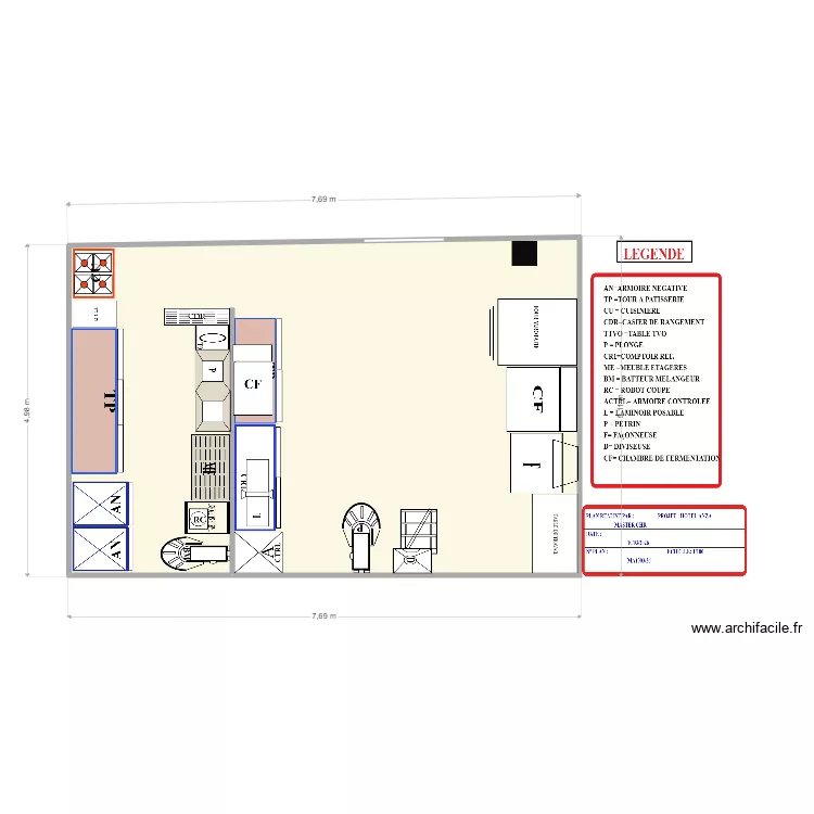 PLAN HOTEL ANZA2. Plan de 1  et 37 m²