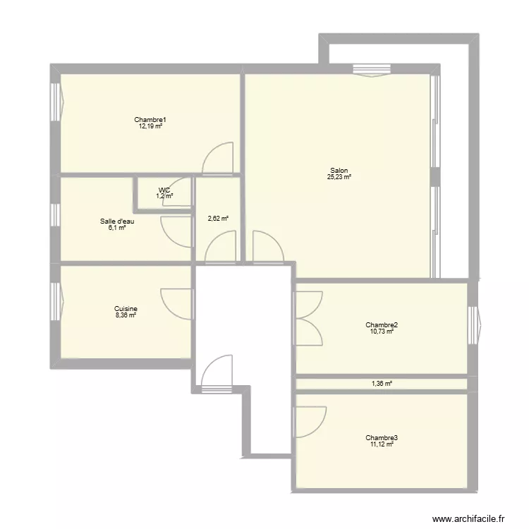 PLan appartement Le Perreux. Plan de 9 Pièces et 79 m² PLan appartement Le Perreux. Plan de 9 Pièces et 79 m²