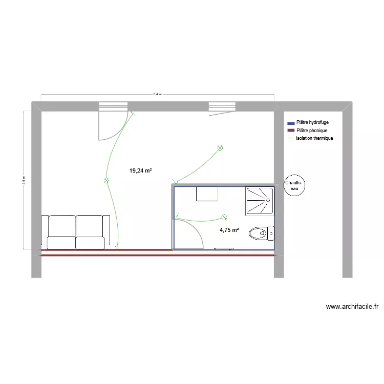 COMPAN. Plan de 3 et 25 m² COMPAN. Plan de 3 et 25 m²