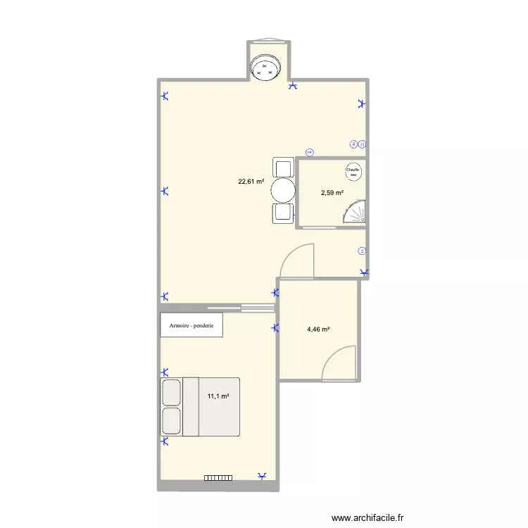 plan appartement. Plan de 4 Pièces et 41 m² plan appartement. Plan de 4 Pièces et 41 m²