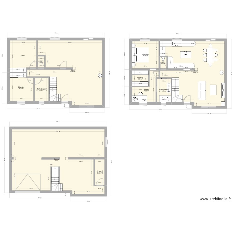 MINFELD. Plan de 13 pièces et 240 m2