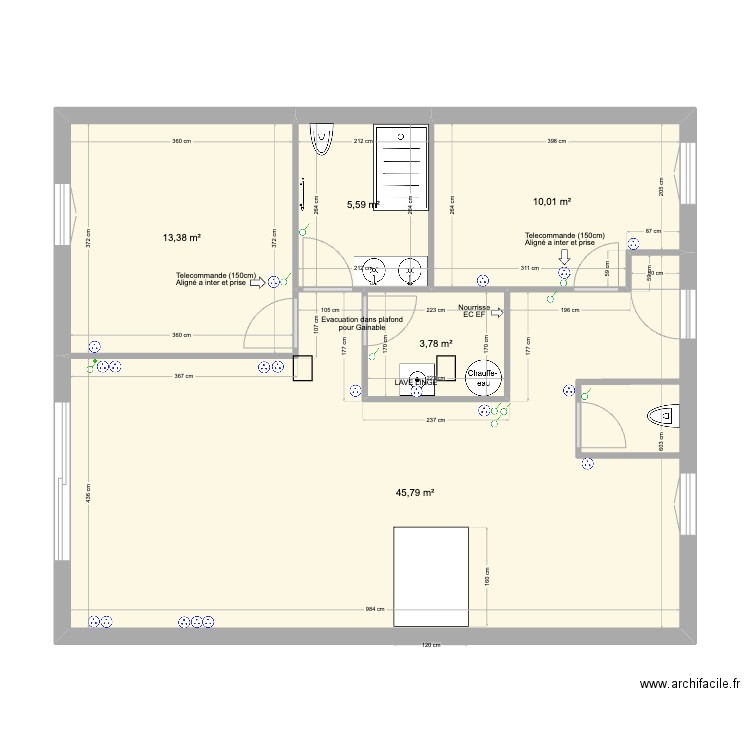 Serezin v2 aménagement . Plan de 0 pièce et 0 m2