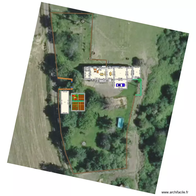 Plan de masse Nervaux. Plan de 