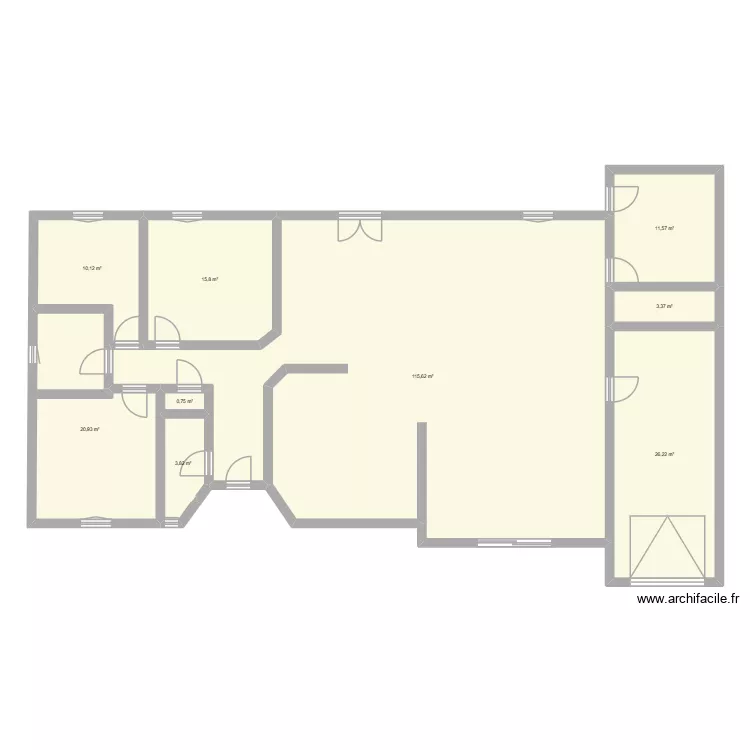 plan maison. Plan de 9 Pièces et 208 m² plan maison. Plan de 9 Pièces et 208 m²