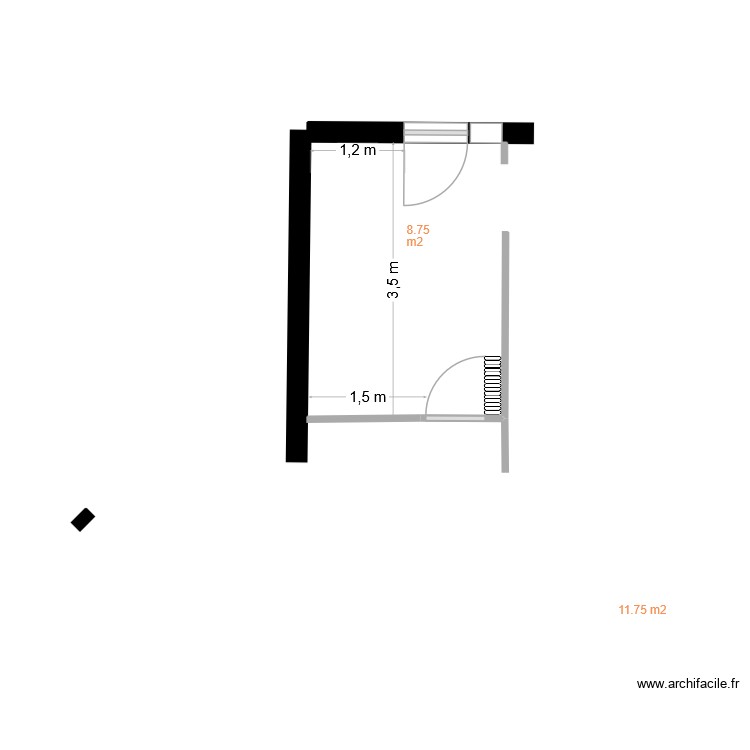 cuisine seule vierge. Plan de 0 pièce et 0 m2 cuisine seule vierge. Plan de 0 pièce et 0 m2
