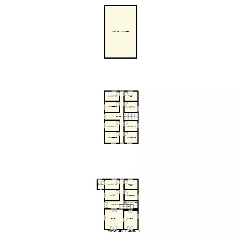 PLAN DIOCESE ALLEGRE. Plan de 24 Pièces et 150 m²