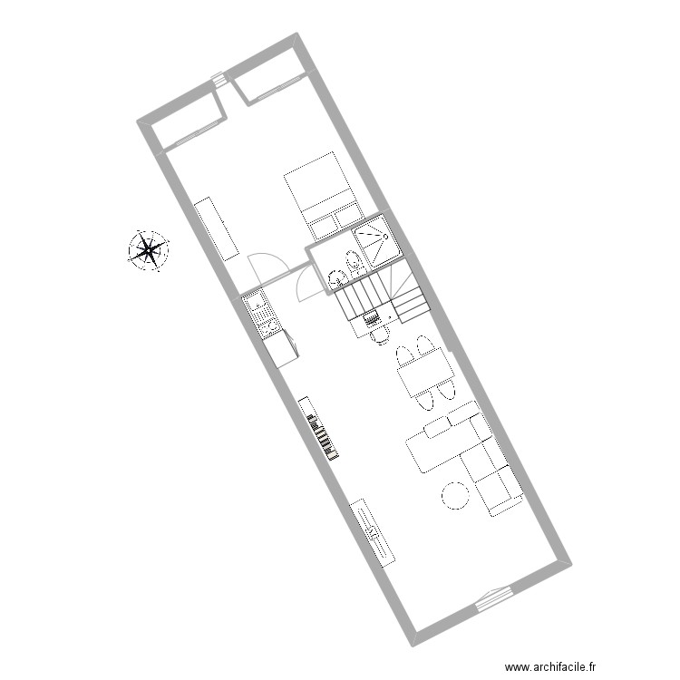Trentat R2 Matt 2. Plan de 4 pièces et 59 m2
