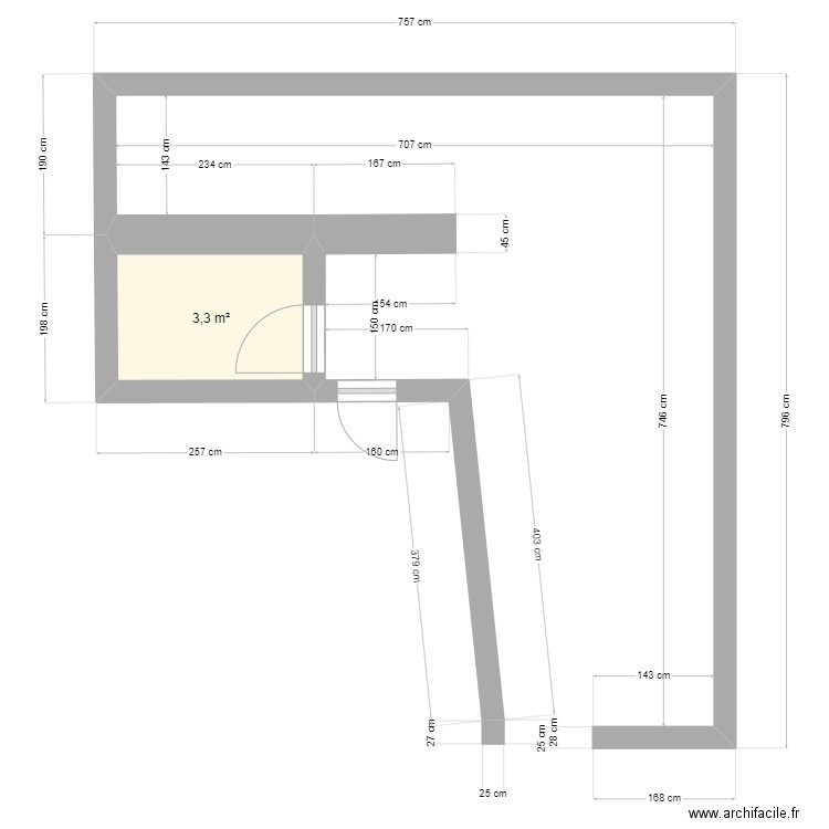plan petite salle . Plan de 0 pièce et 0 m2