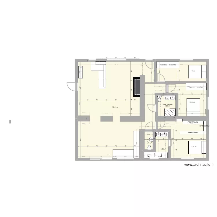 LE BOULAY 4. Plan de 7 et 127 m² LE BOULAY 4. Plan de 7 et 127 m²