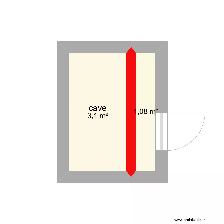 cave romagny. Plan de 