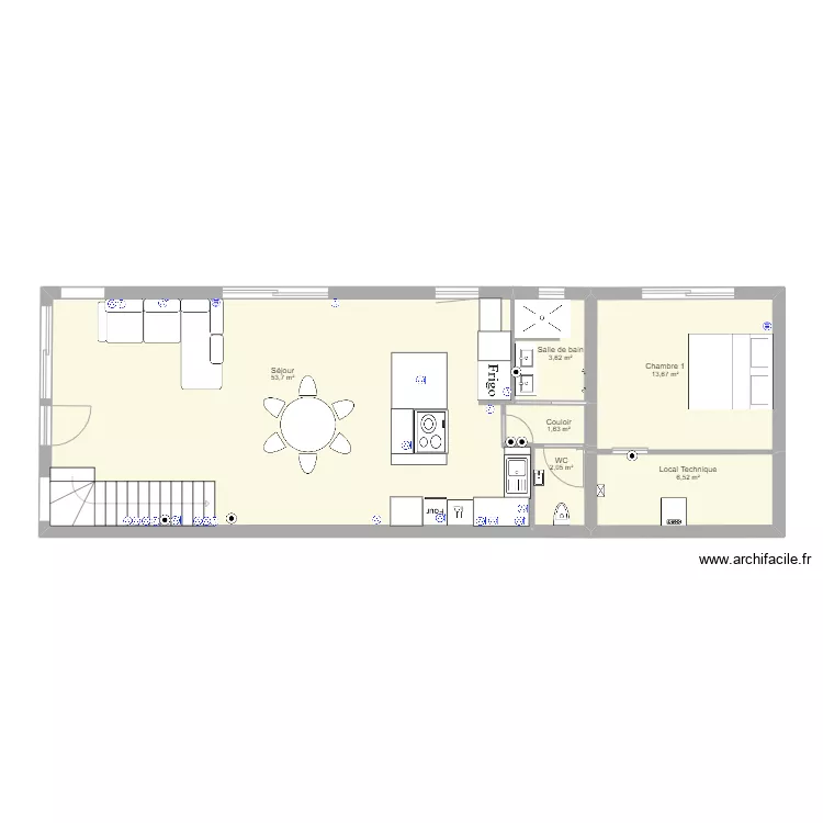 Villa 3 PC RDC. Plan de Villa 3 PC RDC. Plan de