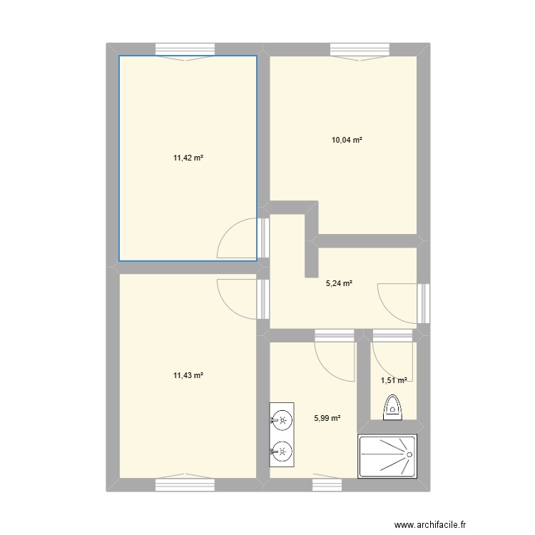 Extension de maison 2. Plan de 0 pièce et 0 m2