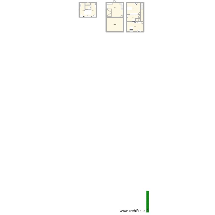 maé. Plan de 4 pièces et 35 m2