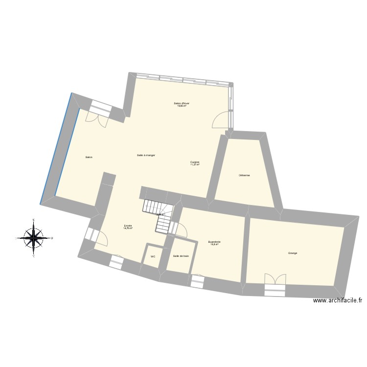 SIMON2. Plan de 27 pièces et 325 m2