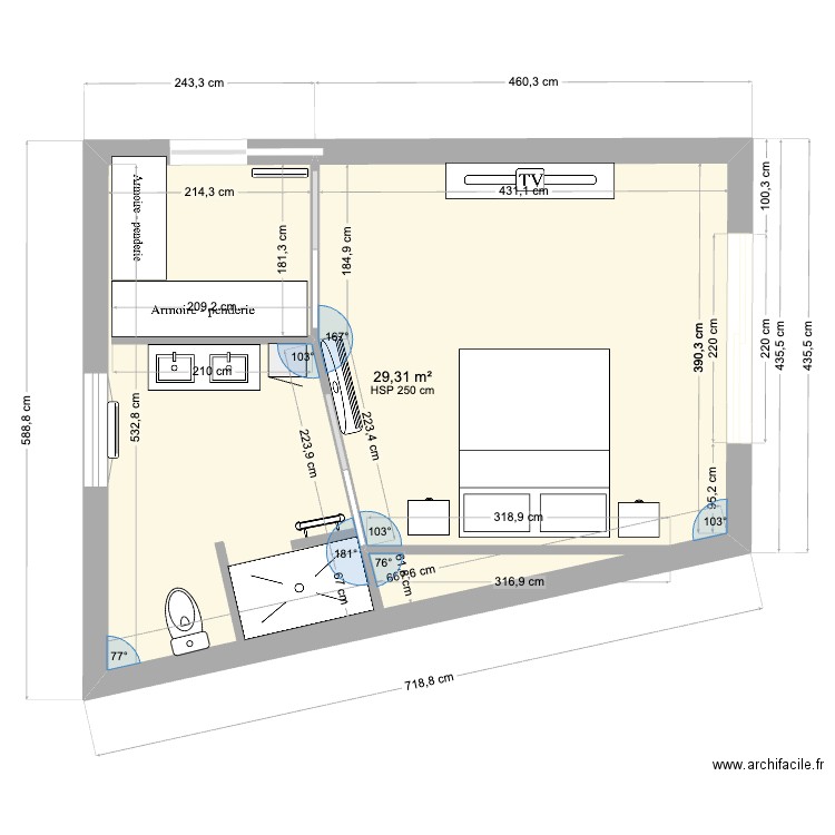 Domicile. Plan de 0 pièce et 0 m2