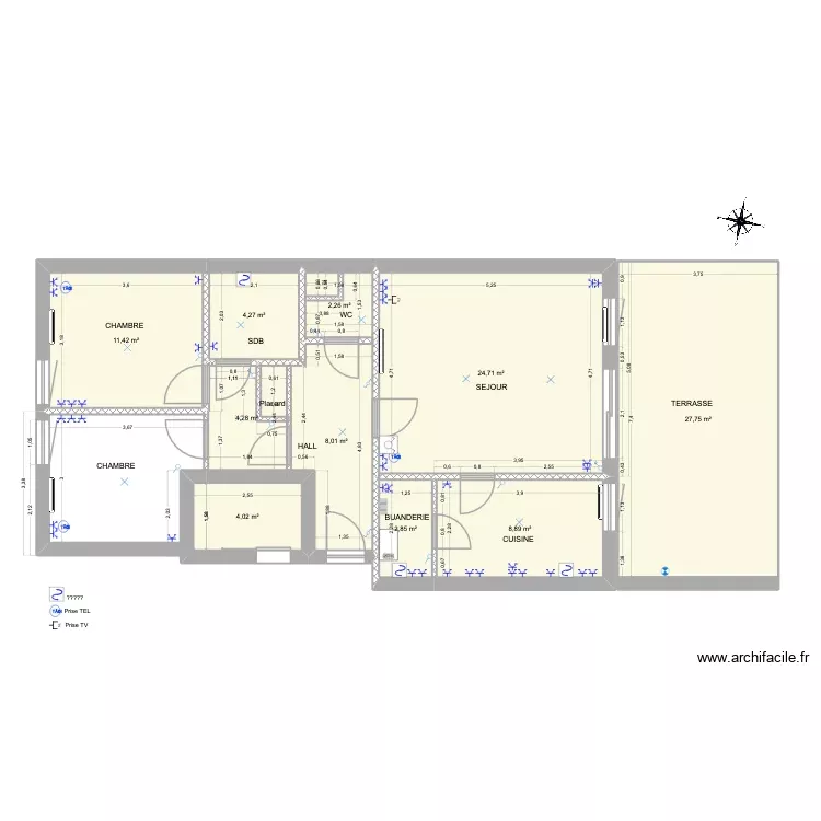 Jomouton 20260505 - Plan de base corrigé. Plan de 10 Pièces et 98 m² Jomouton 20260505 - Plan de base corrigé. Plan de 10 Pièces et 98 m²