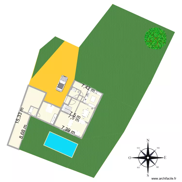 Seyssins rapide. Plan de 11  et 240 m²