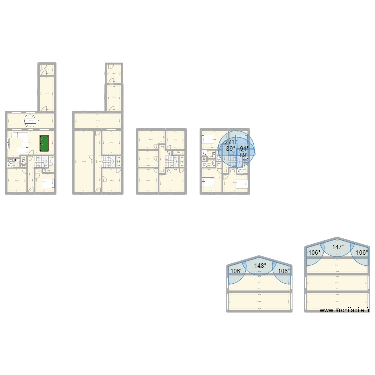 103 Delbos. Plan de 47 pièces et 548 m2