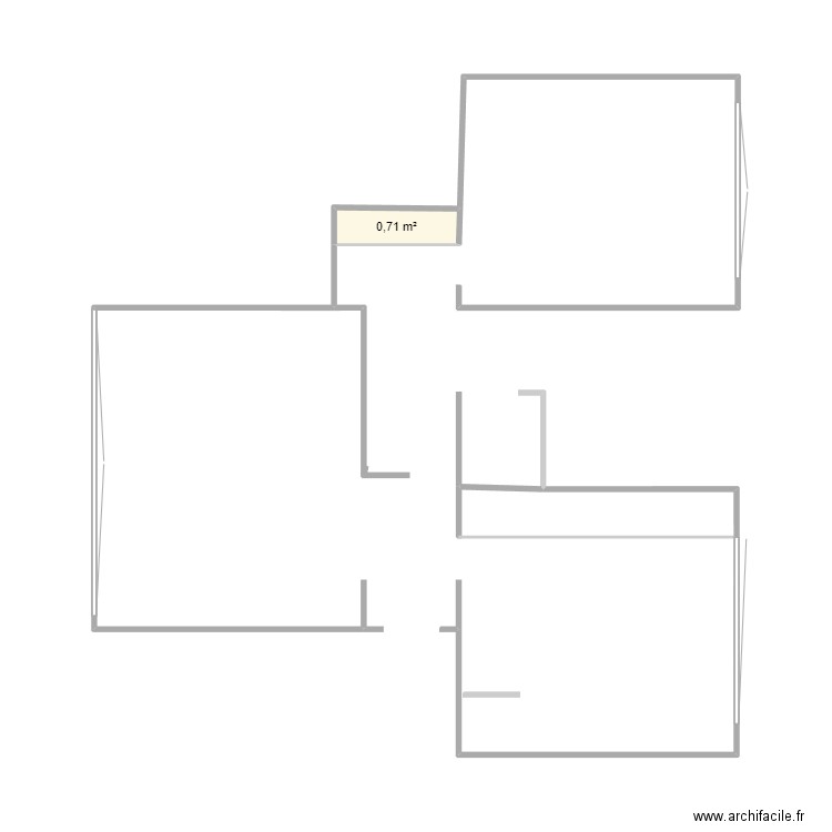 PLAN 1. Plan de 1 pièce et 1 m2