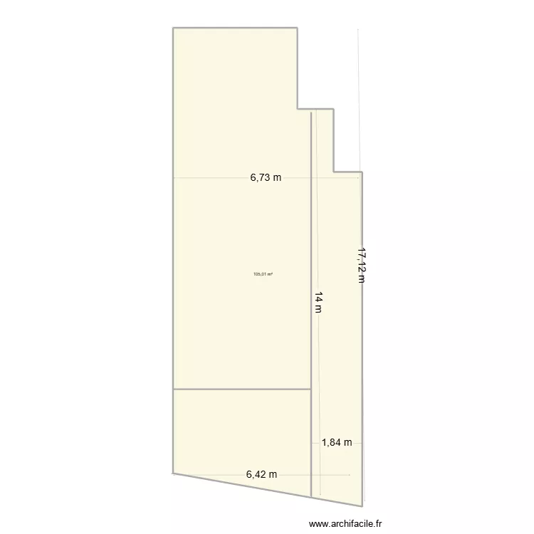 JARDIN 3. Plan de 1 et 105 m² JARDIN 3. Plan de 1 et 105 m²