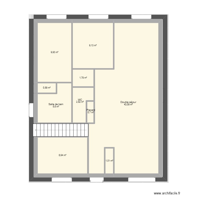 maison 39. Plan de 10 pièces et 84 m2