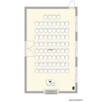 Salle Risset avec 68 chaises en salle