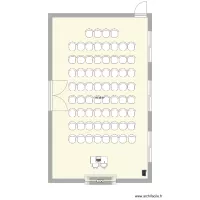 Salle Risset avec 68 chaises en salle