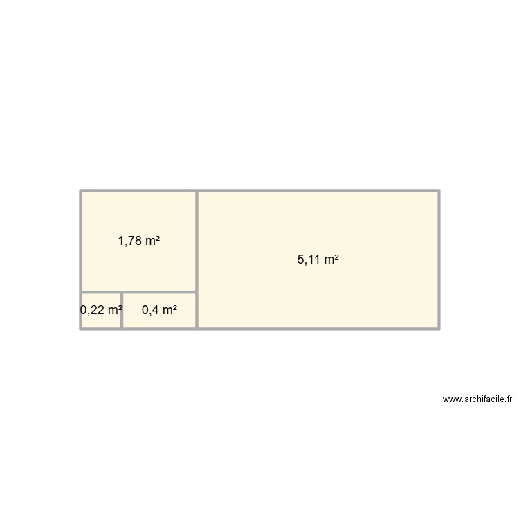 SPM TOURNAI. Plan de 4 pièces et 8 m2