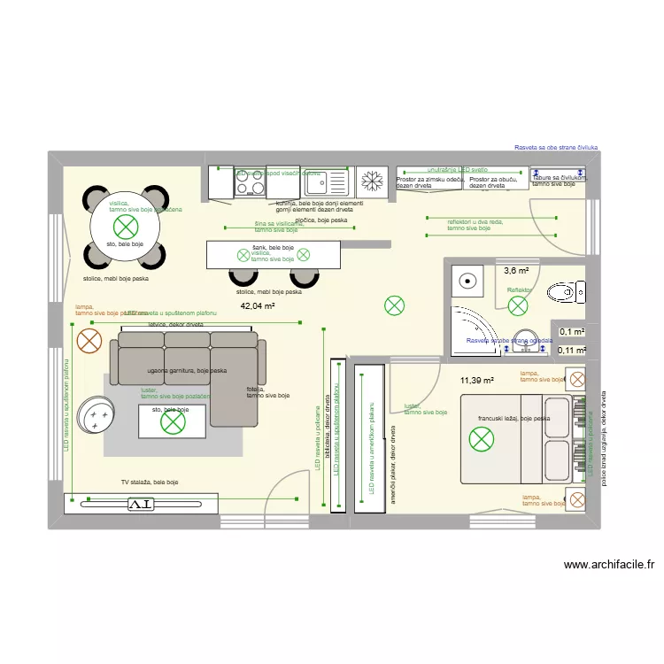 zadatak 3.1. Plan de 5 et 57 m² zadatak 3.1. Plan de 5 et 57 m²